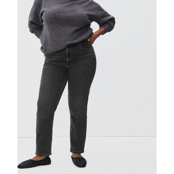 Everlane Curvy Cheeky Jean 29 Ankle Black Wash - Picture 2 of 11